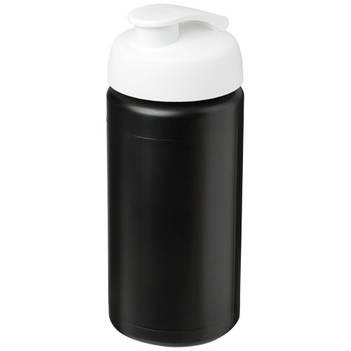 Gourde publicitaire de sport 500ml Baseline® noir / blanc